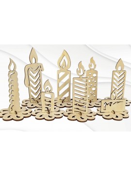 Intra απο ξύλο plywood 3mm-4mm πάχος - Δώρο Κερί Σχεδιασμός Laser Cut 8 Patterns Δίασταση 103x39 cm INTRAFABR-107519056