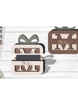 Σετ των 2 Intra απο ξύλο plywood 3mm-4mm πάχος - Πακέτο θήκης δωροκάρτας  Laser Cut Δίασταση 30x20 cm INTRAFABR-113915074