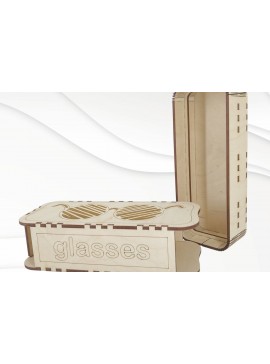 Intra απο ξύλο plywood 3mm-4mm πάχος - Θήκη δώρου για γυαλιά, σχέδιο κοπής με λέιζερ. Δίασταση 163x67 cm INTRAFABR-71848784