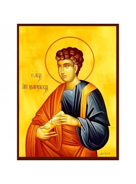 Εικόνα Ορθοδοξίας με περίγραμμα χρυσό σε ξύλο Φλαμουρίας  με  βάση Εικόνα ΑΓΙΟΣ ΑΠΟΣΤΟΛΟΣ ΝΑΡΚΙΣΣΟΣ Χειροποίητη Ελληνορθόδοξη εικόνα του Ιησού Χριστού, Κρεμαστή πλάκα βυζαντινής τέχνης, χριστιανική τέχνη Διάσταση 40x30 cm (10,2x7,9 ίντσες)  INTRAEK-144775