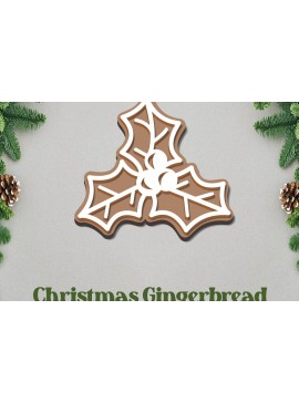 Σετ των 3 Intra απο ξύλο plywood 3mm-4mm πάχος - Στολίδι με μελόψωμο. Χριστουγεννιάτικο στολίδι Δίασταση 6x6 cm INTRAFABR-81349877