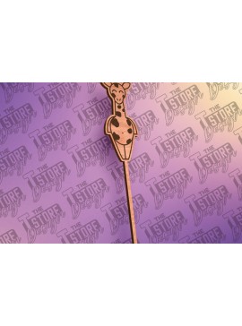 Intra απο ξύλο plywood 3mm-4mm πάχος - Giraffe Cake Topper Laser Cut Σχέδιο  Δίασταση 30x20 cm INTRAFABR-80948526