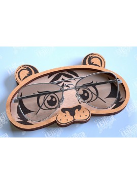 Σετ των 2 Intra απο ξύλο plywood 3mm-4mm πάχος - θήκης γυαλιών | Πρόσωπο Ζώου Δίασταση 20x20 cm INTRAFABR-98919135