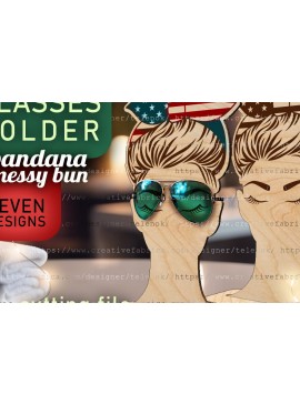 Intra απο ξύλο plywood 3mm-4mm πάχος - Γυαλοθήκη  | Messy Bun Bandana Δίασταση 30x20 cm INTRAFABR-97112505