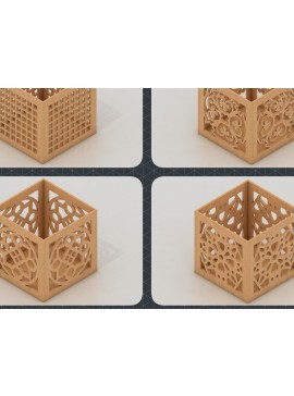 Intra απο ξύλο plywood 3mm-4mm πάχος - Κουτιά λέιζερ Glowforge με μοτίβο 196 Δίασταση 30x20 cm INTRAFABR-54379835