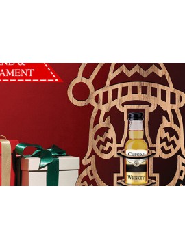 Σετ των 3 Intra απο ξύλο plywood 3mm-4mm πάχος - Χριστουγεννιάτικη Μίνι θήκη μπουκαλιών Gnome  Δίασταση 6x6 cm INTRAFABR-103594862