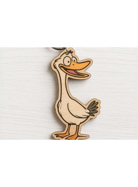 Σετ των 3 Intra απο ξύλο plywood 3mm-4mm πάχος - Μπρελόκ Ξύλινο Goofy Goose  Δίασταση 4x4 cm INTRAFABR-122092615