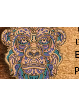 Intra απο ξύλο plywood 3mm-4mm πάχος -  Gorila Multilayer /Laser Cut File/3D Δίασταση 30x20 cm INTRAFABR-81136955