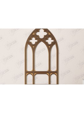 Σετ των 2 Intra απο ξύλο plywood 3mm-4mm πάχος - Γοτθικό Παράθυρο |Γοτθικό Στυλ|Πλαίσιο παραθύρου Δίασταση 20x25 cm INTRAFABR-112899547