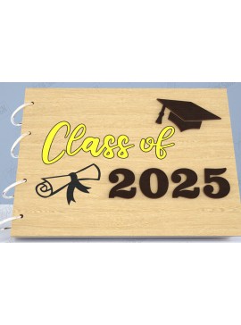 Σετ των 2 Intra απο ξύλο plywood 3mm-4mm πάχος - Εξώφυλλο άλμπουμ αποφοίτησης | Βιβλίο επισκεπτών Grad Δίασταση 20x20 cm INTRAFABR-118951306