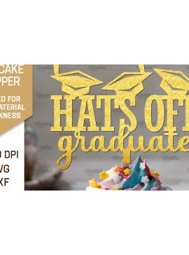 Σετ των 2 Intra απο ξύλο plywood 3mm-4mm πάχος - Κοπή Laser Topper Topper Graduation Cake Δίασταση 30x20 cm INTRAFABR-95252696