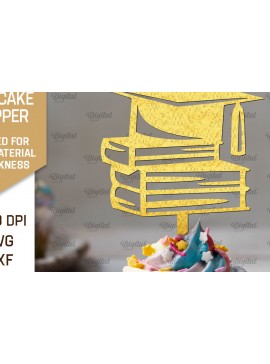 Σετ των 2 Intra απο ξύλο plywood 3mm-4mm πάχος - Κοπή Laser Topper Topper Graduation Cake Δίασταση 30x20 cm INTRAFABR-95252245
