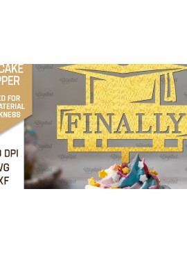 Intra απο ξύλο plywood 3mm-4mm πάχος - Κοπή Laser Topper Topper Graduation Cake Δίασταση 30x20 cm INTRAFABR-95252297