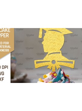Intra απο ξύλο plywood 3mm-4mm πάχος - Κοπή Laser Topper Topper Graduation Cake Δίασταση 30x20 cm INTRAFABR-95252385
