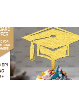 Σετ των 2 Intra απο ξύλο plywood 3mm-4mm πάχος - Κοπή Laser Topper Topper Graduation Cake Δίασταση 30x20 cm INTRAFABR-95252098