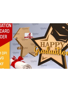 Σετ των 2 Intra απο ξύλο plywood 3mm-4mm πάχος - Δωροθήκη αποφοίτησης με λέιζερ Δίασταση 30x20 cm INTRAFABR-96203076