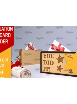 Σετ των 2 Intra απο ξύλο plywood 3mm-4mm πάχος - Δωροθήκη αποφοίτησης με λέιζερ Δίασταση 30x20 cm INTRAFABR-96203348