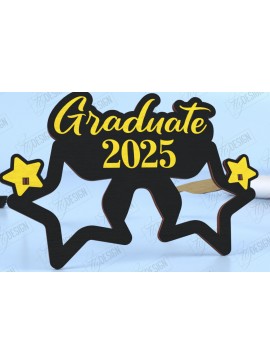 Σετ των 2 Intra απο ξύλο plywood 3mm-4mm πάχος - Γυαλιά Αποφοίτησης | Γυαλιά πάρτι | CNC Δίασταση 20x20 cm INTRAFABR-118683941