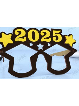 Σετ των 2 Intra απο ξύλο plywood 3mm-4mm πάχος - Γυαλιά Αποφοίτησης | Γυαλιά πάρτι | CNC Δίασταση 20x20 cm INTRAFABR-118683948