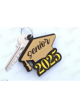 Σετ των 3 Intra απο ξύλο plywood 3mm-4mm πάχος - Μπρελόκ αποφοίτησης | Grad 2025| Μπρελόκ Δίασταση 4x4 cm INTRAFABR-119066130