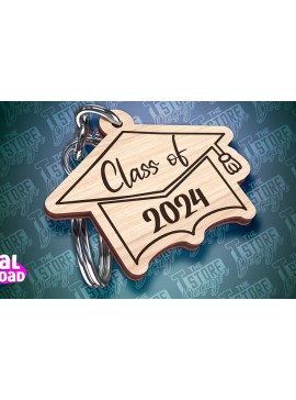 Σετ των 3 Intra απο ξύλο plywood 3mm-4mm πάχος - Αποφοίτηση Μπρελόκ με λέιζερ | Σχολείο Δίασταση 4x4 cm INTRAFABR-93704322