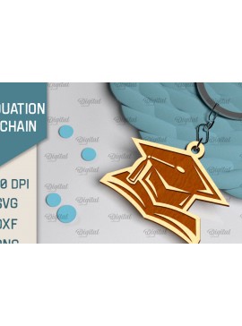 Σετ των 3 Intra απο ξύλο plywood 3mm-4mm πάχος - Λέιζερ Μπρελόκ Αποφοίτησης. Μπρελόκ  Δίασταση 4x4 cm INTRAFABR-96275943