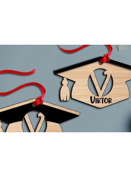 Σετ των 2 Intra απο ξύλο plywood 3mm-4mm πάχος - Διακοσμητικό γράμμα V αποκοπής με λέιζερ αποφοίτησης Δίασταση 30x20 cm INTRAFABR-116038393