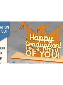Σετ των 2 Intra απο ξύλο plywood 3mm-4mm πάχος - Αποφοίτηση LaserCut. Πινακίδα αποφοίτησης  Δίασταση 30x20 cm INTRAFABR-95187708