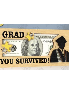 Σετ των 2 Intra απο ξύλο plywood 3mm-4mm πάχος - Κάτοχος Χρημάτων Αποφοίτησης | Grad 2025 |CNC Δίασταση 20x20 cm INTRAFABR-118945002