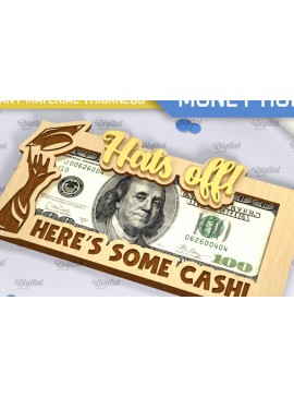 Intra απο ξύλο plywood 3mm-4mm πάχος - Graduation Money Holder Laser Cut  Δίασταση 30x20 cm INTRAFABR-96290569