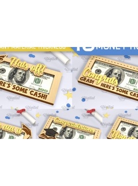 Σετ των 2 Intra απο ξύλο plywood 3mm-4mm πάχος - Πακέτο  Κάτοχος Χρημάτων Αποφοίτησης Δίασταση 30x20 cm INTRAFABR-96507268