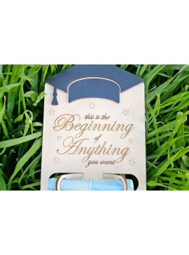 Σετ των 2 Intra απο ξύλο plywood 3mm-4mm πάχος -  Holder Money Graduation Δίασταση 20x20 cm INTRAFABR-121358582