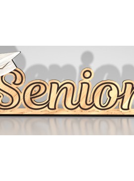 Σετ των 3 Intra απο ξύλο plywood 3mm-4mm πάχος - Graduation Senior Decor Δίασταση 6x3 cm INTRAFABR-121440716