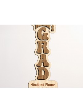 Intra απο ξύλο plywood 3mm-4mm πάχος - Διακοσμητική πινακίδα αποφοίτησης Αποκοπή υ  Δίασταση 30x20 cm INTRAFABR-99346004