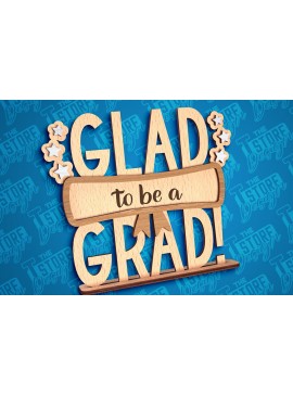 Intra απο ξύλο plywood 3mm-4mm πάχος - Graduation Stand Laser Cut |Σχέδιο Stand Δίασταση 30x20 cm INTRAFABR-93839454