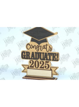 Σετ των 2 Intra απο ξύλο plywood 3mm-4mm πάχος - Graduation Tassel Holder|Αποφοίτηση 2025 Δίασταση 30x20 cm INTRAFABR-117800245