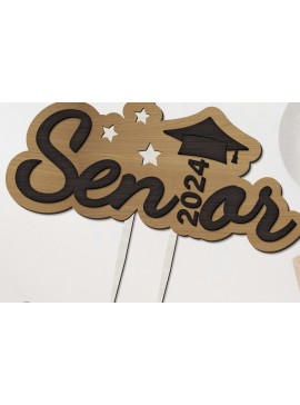 Σετ των 3 Intra απο ξύλο plywood 3mm-4mm πάχος - Αποκομμένο  Graduation Topper Decor Δίασταση 6x10 cm INTRAFABR-94053327