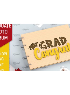 Σετ των 2 Intra απο ξύλο plywood 3mm-4mm πάχος - Αποφοίτηση Ξύλινο άλμπουμ φωτογραφιών με λέιζερ Δίασταση 30x20 cm INTRAFABR-97084433