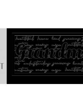 Σετ των 2 Intra απο ξύλο plywood 3mm-4mm πάχος - Επιτοίχιο σημάδι γιαγιάς Δίασταση 20x20 cm INTRAFABR-10435832