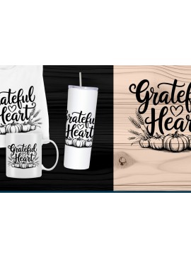 Σετ των 3 Intra απο ξύλο plywood 3mm-4mm πάχος - Grateful Heart  Laser Cut Δίασταση 4x4 cm INTRAFABR-109386430