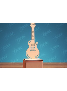 Σετ των 2 Intra απο ξύλο plywood 3mm-4mm πάχος - Guitar Award Trophy Laser Cut Design  Δίασταση 30x20 cm INTRAFABR-114807322