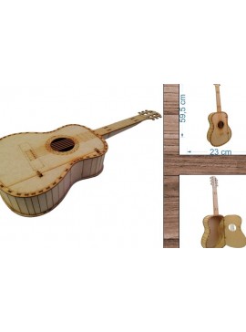 Σετ των 2 Intra απο ξύλο plywood 3mm-4mm πάχος - Κιθάρα - Κουτί - Laser Cut Δίασταση 20x20 cm INTRAFABR-21129075