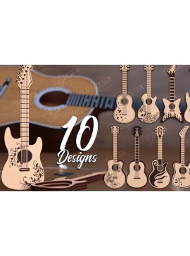 Σετ των 2 Intra απο ξύλο plywood 3mm-4mm πάχος - Πακέτο θήκης κιθάρας | Pick Box | CNC Δίασταση 20x20 cm INTRAFABR-112699224