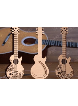 Σετ των 2 Intra απο ξύλο plywood 3mm-4mm πάχος - Θήκη επιλογής κιθάρας | Pick Box | Ιδέα δώρου Δίασταση 20x20 cm INTRAFABR-112698707