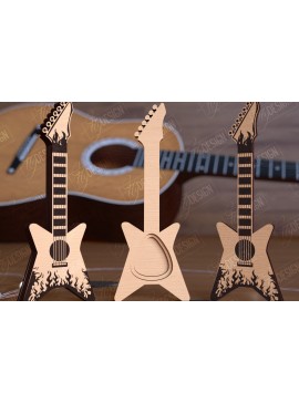 Σετ των 2 Intra απο ξύλο plywood 3mm-4mm πάχος - Θήκη επιλογής κιθάρας | Pick Box | Ιδέα δώρου Δίασταση 20x20 cm INTRAFABR-112698733