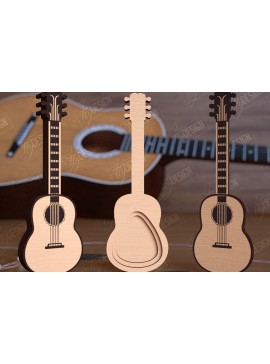 Σετ των 2 Intra απο ξύλο plywood 3mm-4mm πάχος - Θήκη επιλογής κιθάρας | Pick Box | Ιδέα δώρου Δίασταση 20x20 cm INTRAFABR-112698862