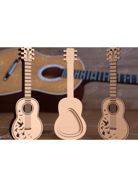 Σετ των 2 Intra απο ξύλο plywood 3mm-4mm πάχος - Θήκη επιλογής κιθάρας | Pick Box | Ιδέα δώρου Δίασταση 20x20 cm INTRAFABR-112698682