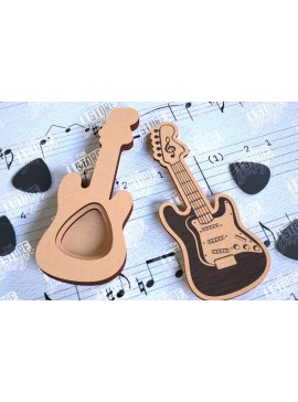 Σετ των 3 Intra απο ξύλο plywood 3mm-4mm πάχος - Θήκη κιθάρας |Θήκη επιλογής| Pick Box Δίασταση 20x20 cm INTRAFABR-113863153