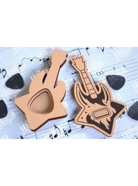 Σετ των 3 Intra απο ξύλο plywood 3mm-4mm πάχος - Θήκη κιθάρας |Θήκη επιλογής| Pick Box Δίασταση 20x20 cm INTRAFABR-113863169