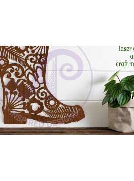 Intra απο ξύλο plywood 3mm-4mm πάχος - Gumboot Νέα Ζηλανδία εικονίδια τέχνης τοίχου σημάδι Δίασταση 40x50 cm INTRAFABR-111388694